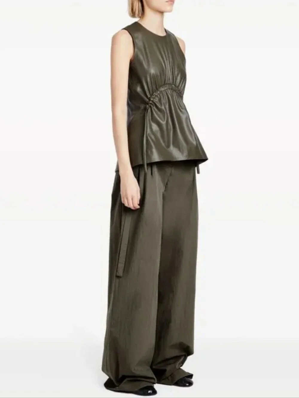 PROENZA SCHOULER FAUX LEATHER TOP